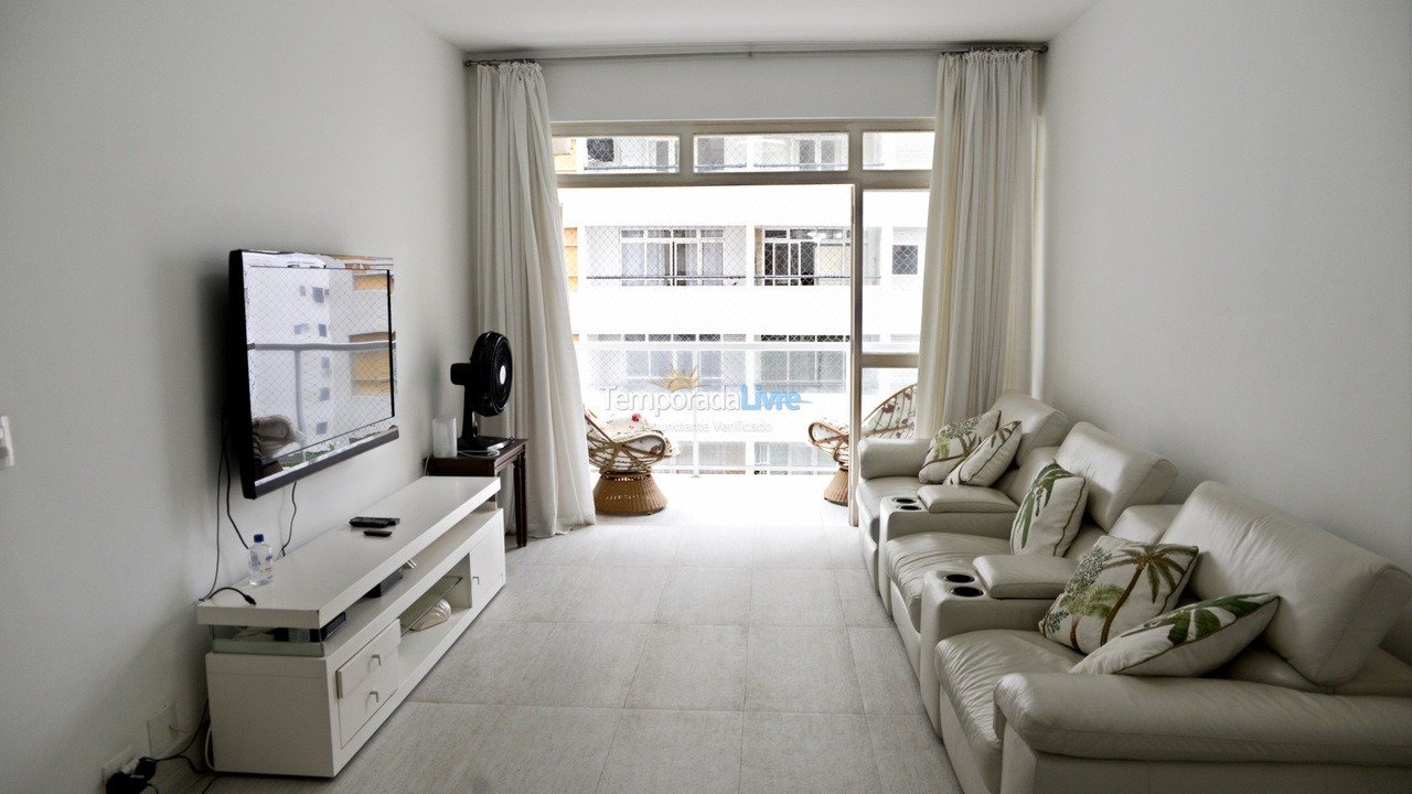 Apartamento para aluguel de temporada em Guarujá (Barra Funda)
