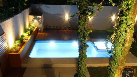 HOUSE WITH POOL, 03 BEDROOMS, FOR 08 PEOPLE 200m FROM MARISCAL BEACH