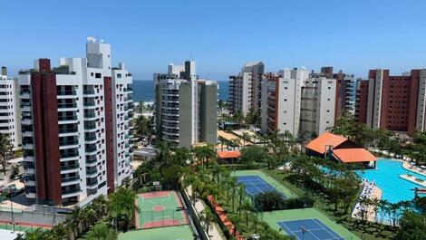 Vista da cobertura da piscina 