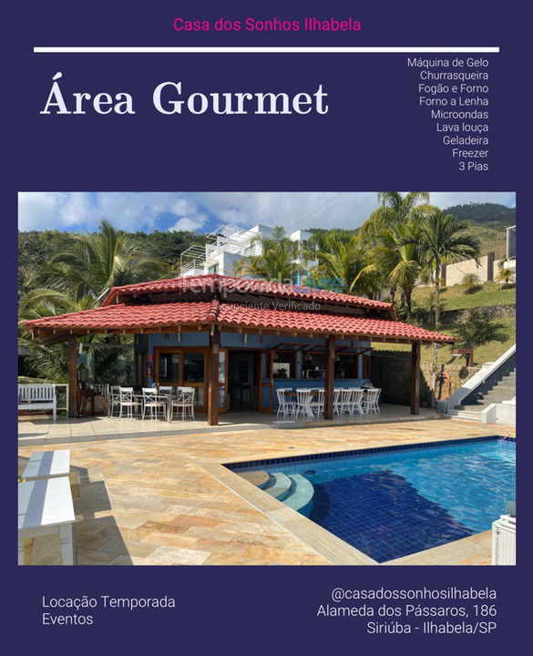 Casa para alquiler de vacaciones em Ilhabela (Siriúba Arrozal Norte da Ilha)