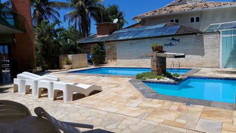 SEASONAL HOUSE FACING 80M FROM GUARATUBA/BERTIOGA BEACH