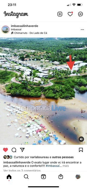 Apartamento para alquiler de vacaciones em Mata de São João (Imbassaí)