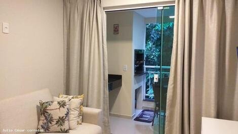 Apartamento de 01 habitaciones en condominio con piscina en Bombinhas