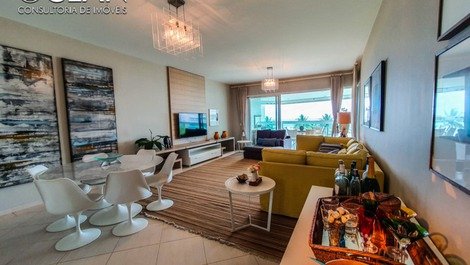 Lindo e luxuoso apartamento frontal para o Mar com 4 suítes - Mod. 7