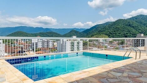 Encantador apartamento com piscina no terraço