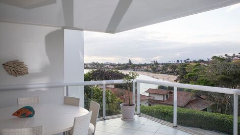 Beautiful house with five suites, sensational view of Geribá Beach,...