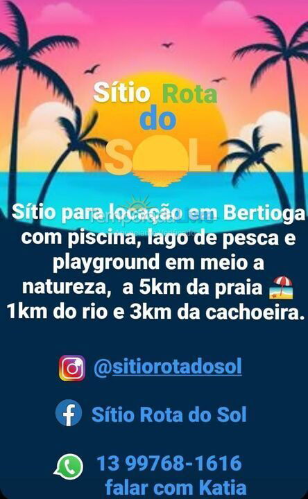 Chácara / sítio para aluguel de temporada em Bertioga (Sítio São João)