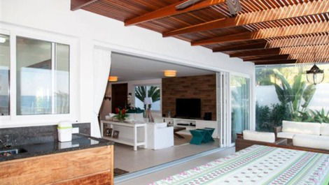 High Standard Property Facing the Sea on Juquehy Beach - Vacation !!