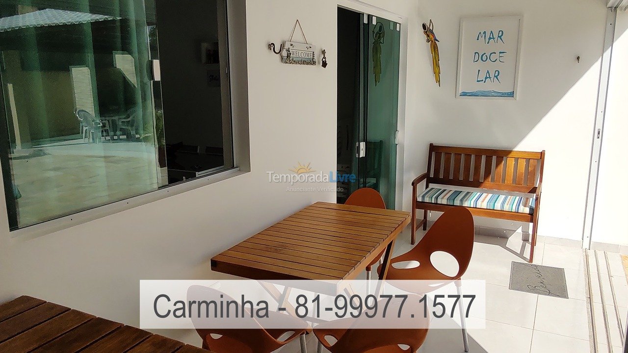 Apartment for vacation rental in Tamandaré (Praia dos Carneiros)