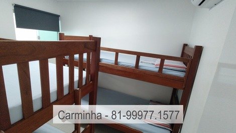 Encantador apartamento en planta baja a 150 m de Praia dos Carneiros