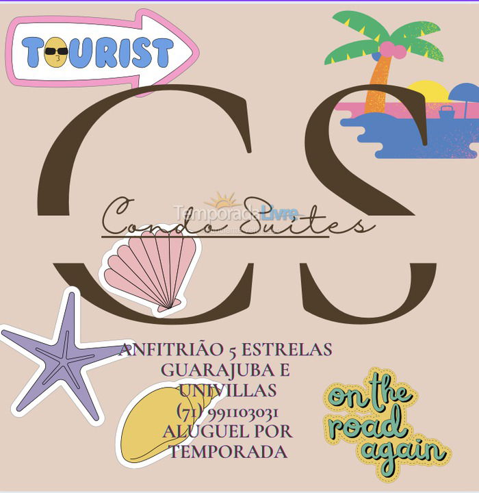 Apartamento para aluguel de temporada em Camaçari (Praia de Guarajuba)