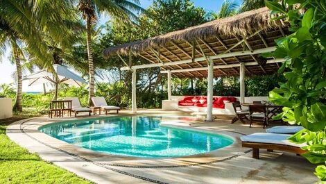 Pta005 - Hermosa casa tropical al borde de la playa Xpu-Ha