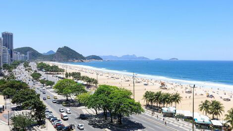 Rio122 - Apartamento de 3 Quartos com Vista pro Mar em Copacabana