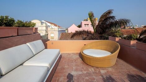 Car035 - Villa de 3 dormitorios con hermosa vista al mar en Cartagena