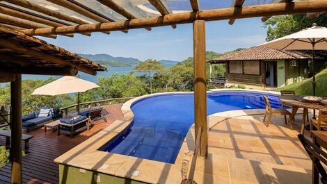 Ang014 - Beautiful house with 6 suites with wide views in Angra