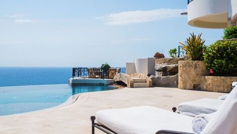 Cab027 - Maravilhosa villa frente mar em Los Cabos