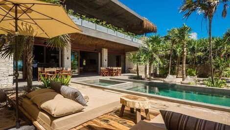 Tul035 - Luxurious mansion with pool and sea view in Tulum