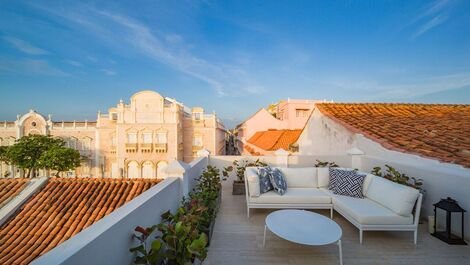 Car033 - Hermosa villa con vista al mar caribe en Cartagena
