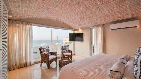 Car033 - Beautiful villa overlooking the Caribbean sea in Cartagena