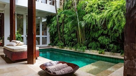 Car083 - Charmosa villa com piscina e 3 suites em Cartagena
