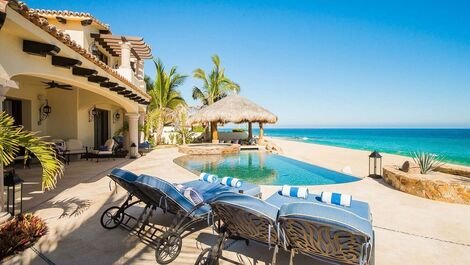 Cab024 - Lujosa villa frente al mar con piscina en Los Cabos