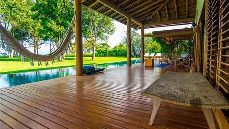 Bah026 - Hermosa casa de playa con piscina en Trancoso
