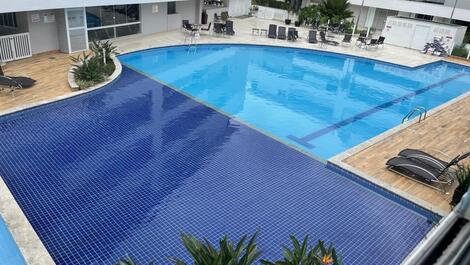 Apartment with 02 suites, swimming pool, games room, cinema, playground