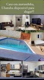 House with pool, close to the best beaches in Ubatuba