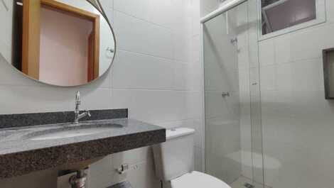 Apartments in Ubatuba with pool and barbecue.