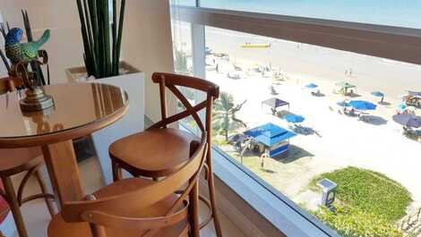 Apartment in front of the sea 5 suites with air -2 parking spaces Meia Praia