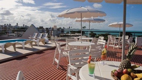 Flat with sea view in apart hotel in Praia de Tambaú