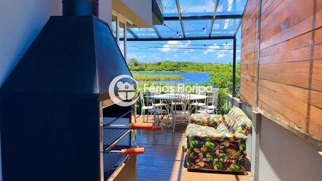 Casa frente al hermoso para un estanque en Campeche - Florianópolis