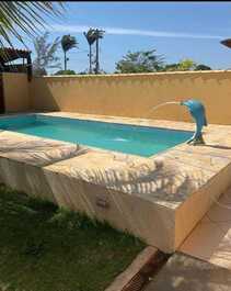 Casa em Cabo Frio (Bairro Botafogo) com piscina, 3 quartos - TEMPORADA