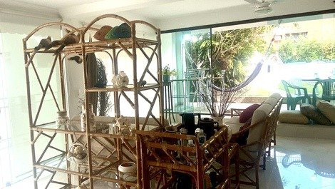 Sala sofá bambu 