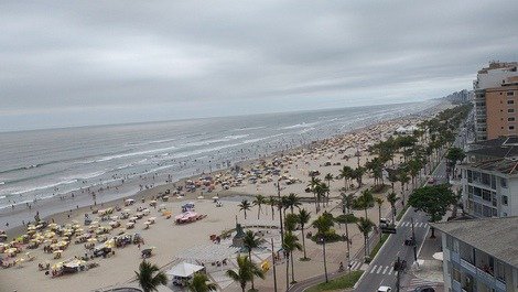 Apt foot in the sand, with beautiful view of the sea, city Ocian Praia Grande