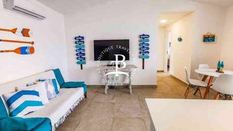 Wonderful apartment on the sand! Búzios- Swimming pool and sea view