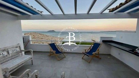 Wonderful apartment on the sand! Búzios- Swimming pool and sea view