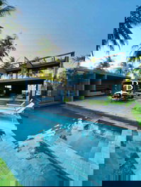 Casa exuberante em frente ao mar com 5 suites! São Miguel dos Milagres