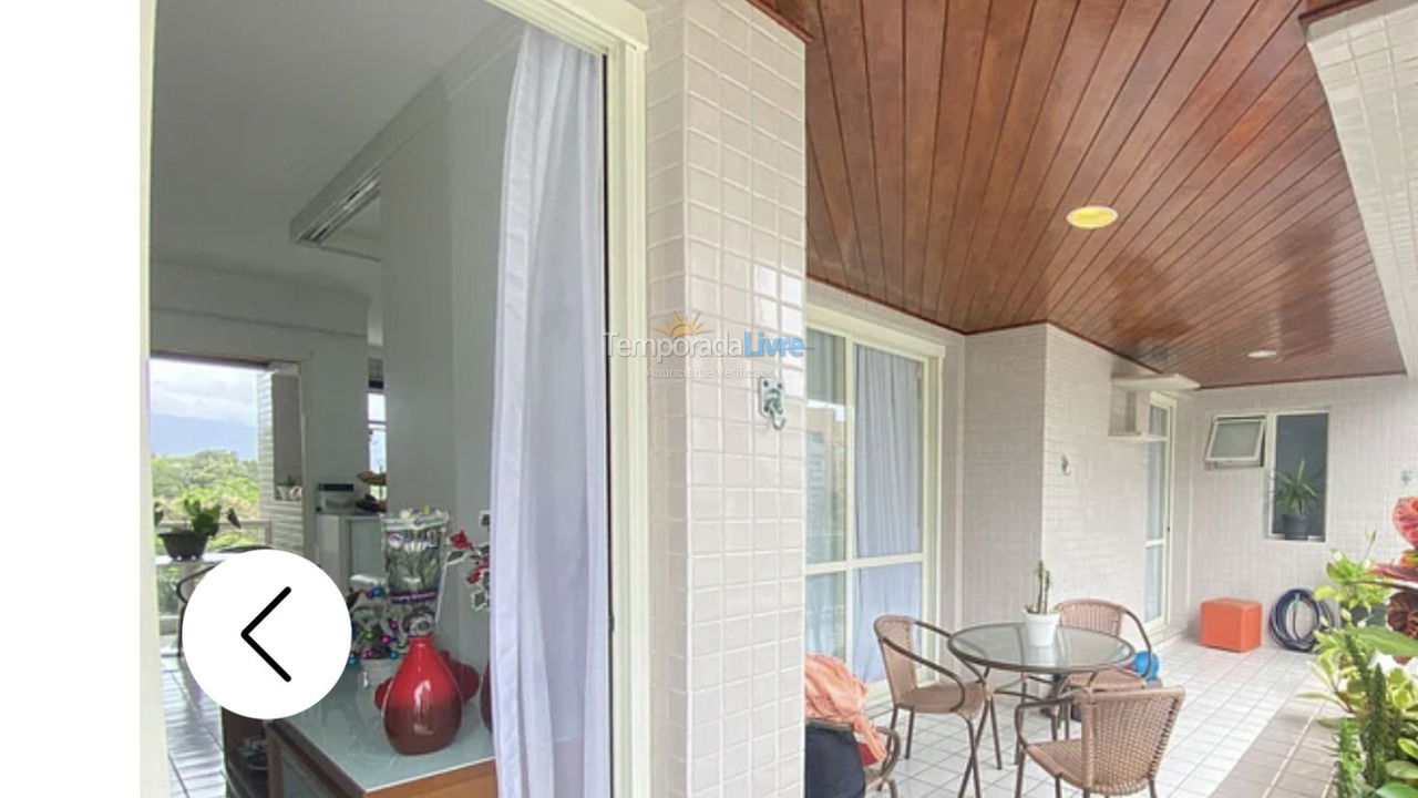 Apartamento para aluguel de temporada em Bertioga (Riviera de São Lourenço)