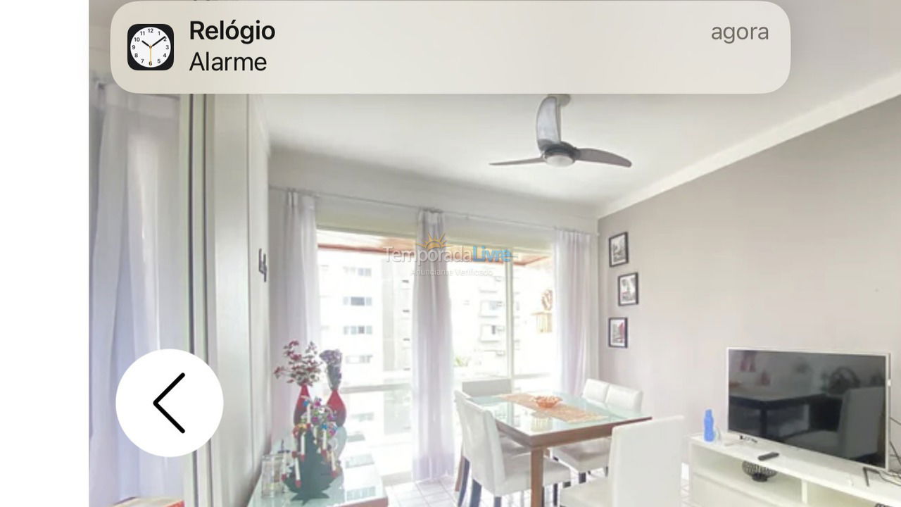 Apartamento para aluguel de temporada em Bertioga (Riviera de São Lourenço)