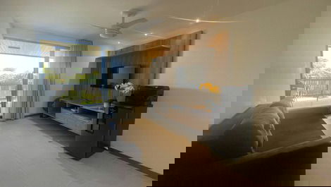 Sala com ar cond e tv a cabo 