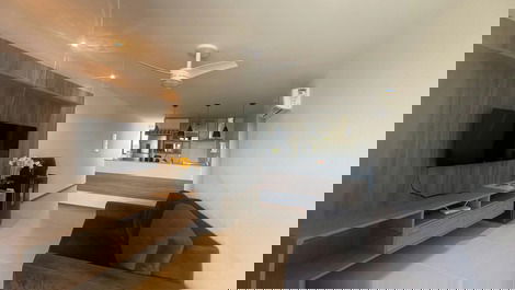 Sala com cozinha americana 