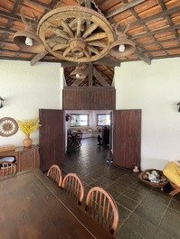 Linda casa familiar em condomínio fechado para temporada na Bahia