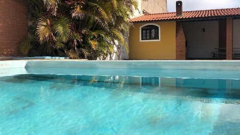 P005 - Beautiful house with 3 bedrooms, swimming pool, barbecue in Peruíbe