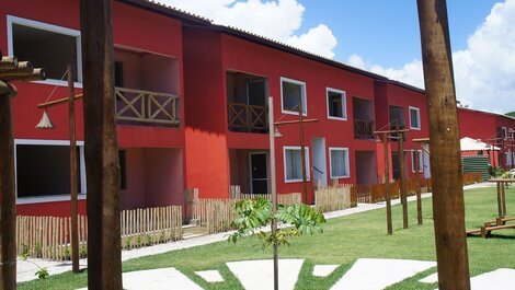 C 201 - Apartamento en planta alta cerca de Guarajuba