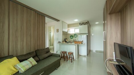 FLAT furnished in the BEST location of Ponta Negra