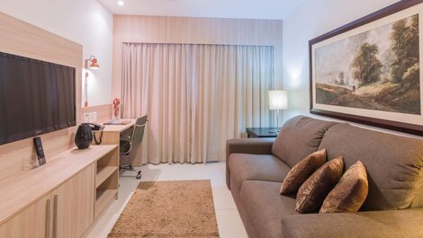 NOB2105 Excelente Flat em Boa Viagem com dois quartos, no Beach...