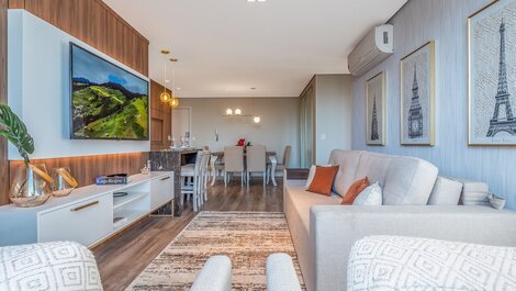 San Telmo 404 - Apartamento nuevo en el corazón de Gramado, con cochera