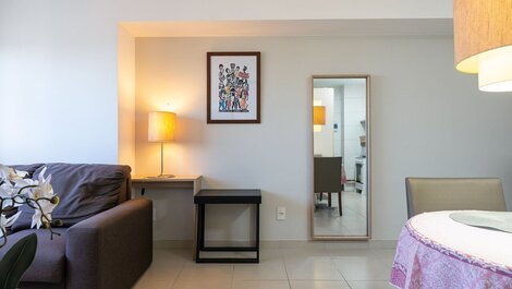 NOB1107 Excelente Flat em Boa Viagem com um quarto ideal para...
