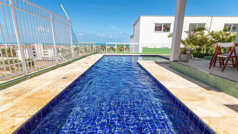 Triplex with hydromassage on the balcony in Porto das Dunas by Carpediem